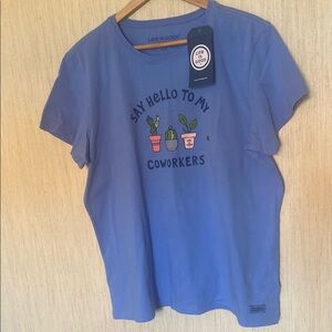 Life is Good Casual Blue Tee